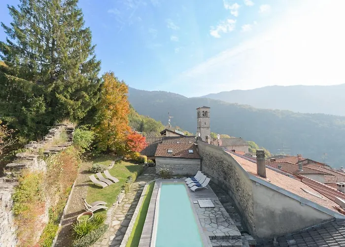 Torre Di Palanzo With Magnificent View By Rent * Faggeto Lario