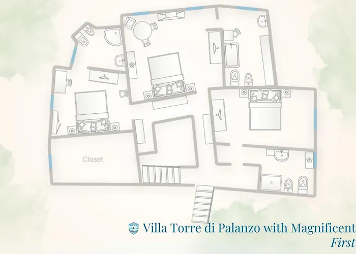 ヴィラ Torre Di Palanzo With Magnificent View By Rent